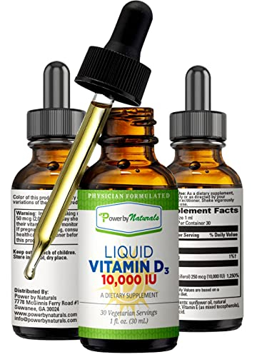 Foto 2 pulgar | Vitamina D3 Líquida Supplement Power By Naturals, 10000 Ui, 30 Ml - Venta Internacional.