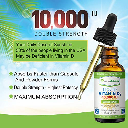 Foto 4 pulgar | Vitamina D3 Líquida Supplement Power By Naturals, 10000 Ui, 30 Ml - Venta Internacional.