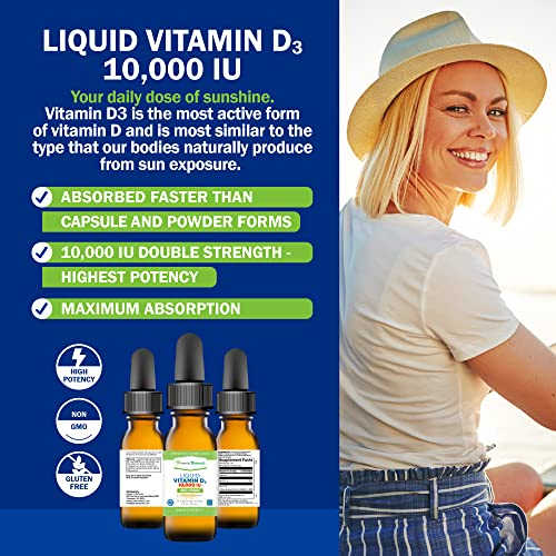 Foto 6 pulgar | Vitamina D3 Líquida Supplement Power By Naturals, 10000 Ui, 30 Ml - Venta Internacional.