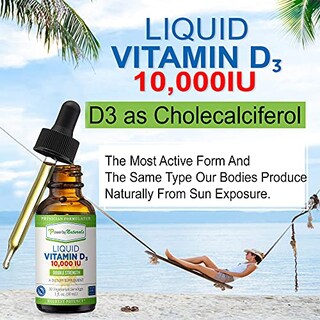 Foto 7 | Vitamina D3 Líquida Supplement Power By Naturals, 10000 Ui, 30 Ml - Venta Internacional.