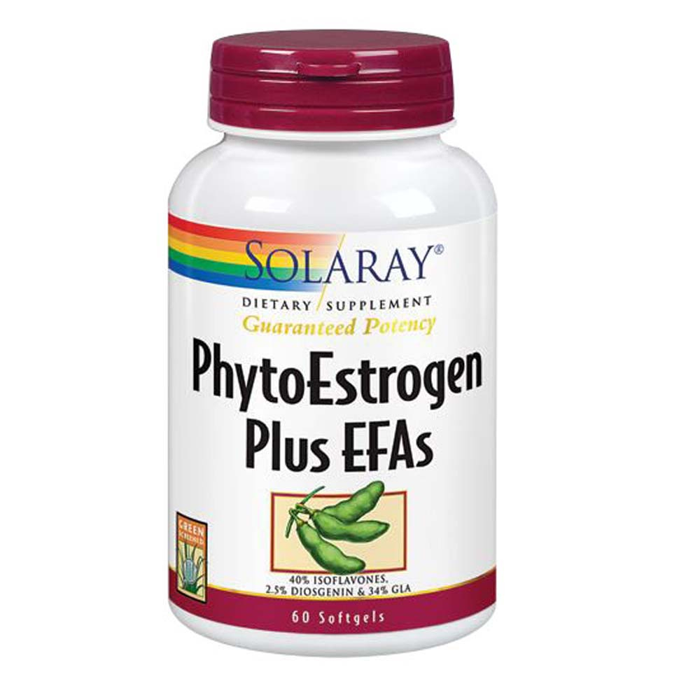 Suplemento Solaray Phytoestrogen Plus Efa 60 Cápsulas Blandas X2 - Venta Internacional.