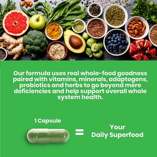 Foto 2 | Multivitamin Paradise Superfood 60 Cápsulas - Venta Internacional.