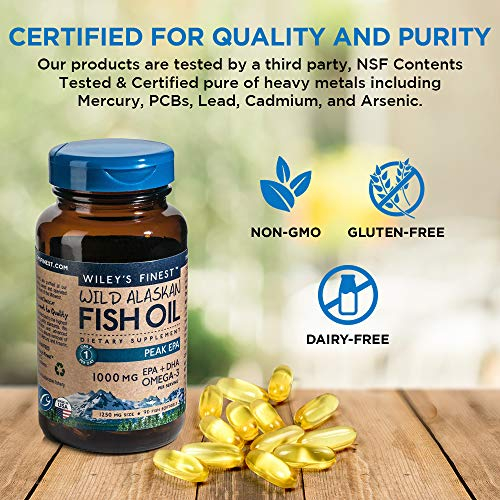 Foto 4 pulgar | Aceite De Pescado Wiley's Finest Wild Alaskan Peak Epa 1000 Mg 120 Sof - Venta Internacional.