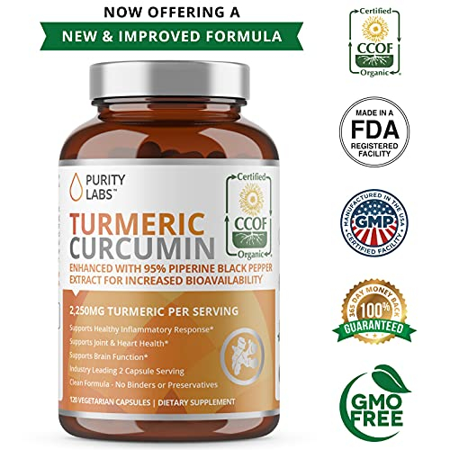 Foto 6 | Suplemento Purity Labs, Cúrcuma Y Curcumina, 2.250 Mg, 120 Cápsulas - Venta Internacional.