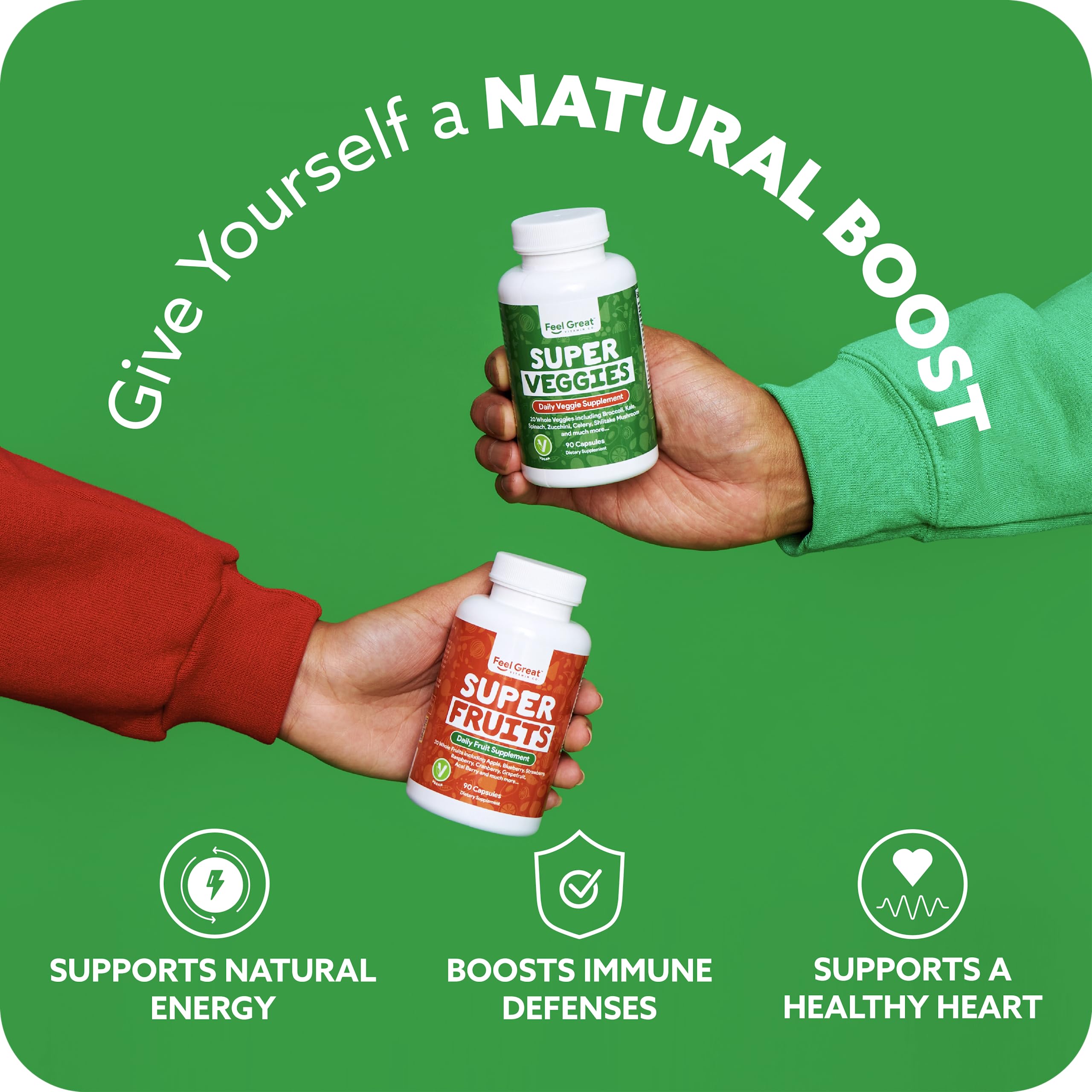 Foto 4 pulgar | Suplementos Feel Great: Más De 20 Frutas Y Verduras Super Reds - Venta Internacional.