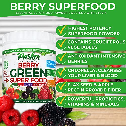 Foto 4 | Mezcla Para Batidos En Polvo Con Superalimentos Parker Naturals, 240 G - Venta Internacional.