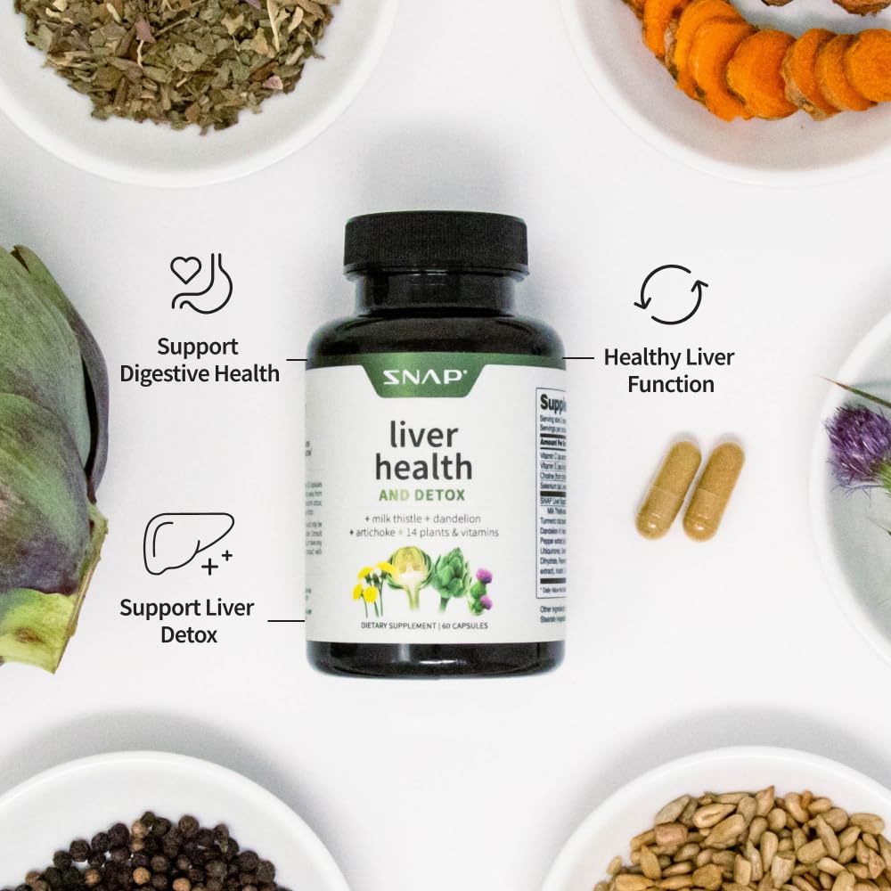 Foto 4 pulgar | Suplemento De Apoyo A La Salud Hepática Snap Supplements - Venta Internacional.