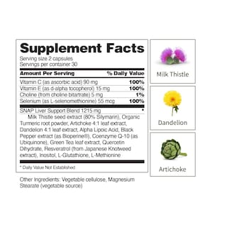 Foto 5 | Suplemento De Apoyo A La Salud Hepática Snap Supplements - Venta Internacional.