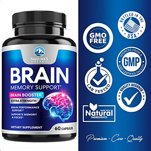 Foto 5 pulgar | Brain Supplement Nature's Peak Brain Memory Supplement 60 Cápsulas - Venta Internacional.