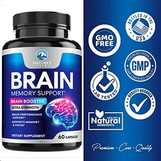 Foto 4 | Brain Supplement Nature's Peak Brain Memory Supplement 60 Cápsulas - Venta Internacional.