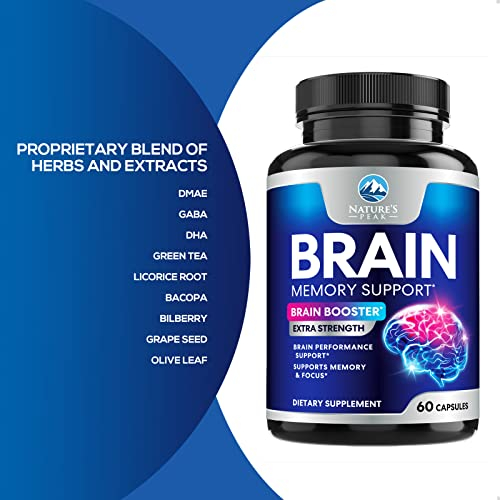 Foto 6 pulgar | Brain Supplement Nature's Peak Brain Memory Supplement 60 Cápsulas - Venta Internacional.