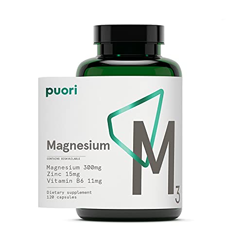 Foto 2 pulgar | Suplemento Puori M3, Magnesio Y Zinc Orgánico, 300 Mg, 120 Cápsulas - Venta Internacional.