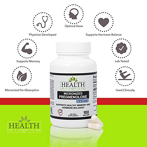 Foto 4 pulgar | Complemente La Salud Como Debería Ser: Pregnenolona 75 Mg 100 Ca - Venta Internacional.