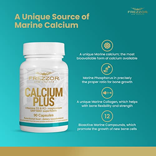 Foto 7 pulgar | Suplemento Frezzor Calcium Plus Con Uaf1000+ 90 Cápsulas - Venta Internacional.
