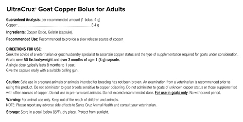 Foto 3 pulgar | Suplemento Ultracruz Goat Copper Bolus 4 G Para Adultos X25 - Venta Internacional.