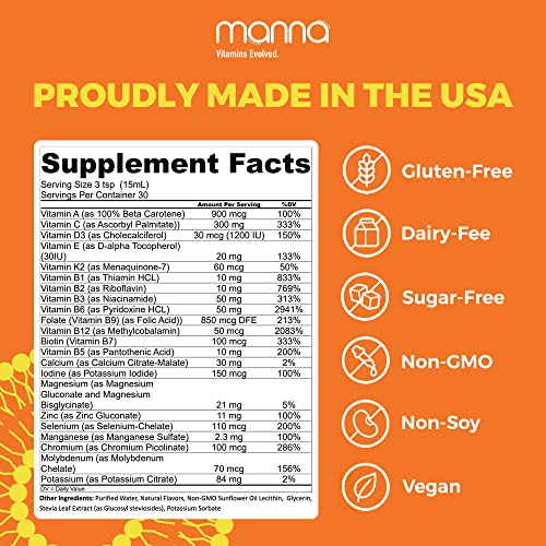 Foto 3 pulgar | Multivitamínico Maná Vitamins Evolved Liposomal 20 Vitaminas - Venta Internacional