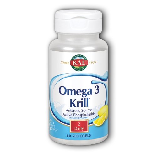 Foto 2 pulgar | Suplemento Kal Omega 3 Krill 60 Cápsulas Blandas - Venta Internacional.
