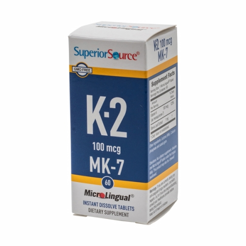 Suplemento De Vitamina K2 Mk-7 De Fuente Superior, 60 Tabletas X 4 - Venta Internacional.