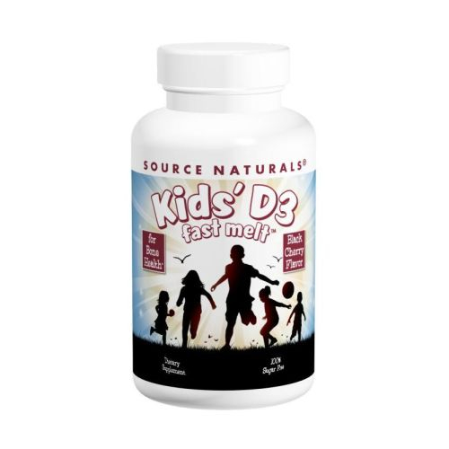 Foto 2 pulgar | Supplement Source Naturals Kids D-3 Fast Melt Black Cherry - Venta Internacional.