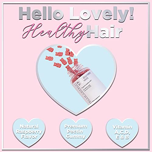 Foto 3 | Gomitas De Vitaminas Para El Cabello Hello Lovely! Biotina 5000 Mcg 120 Unidades - Venta Internacional.