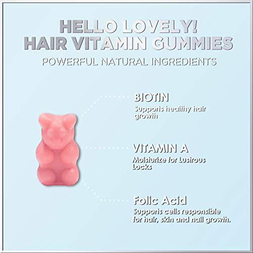Foto 5 pulgar | Gomitas De Vitaminas Para El Cabello Hello Lovely! Biotina 5000 Mcg 120 Unidades - Venta Internacional.