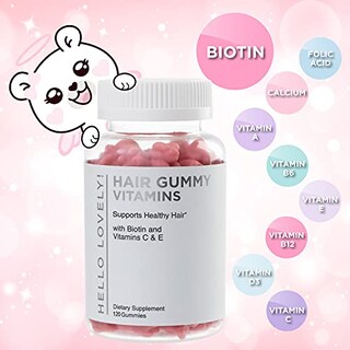 Foto 7 | Gomitas De Vitaminas Para El Cabello Hello Lovely! Biotina 5000 Mcg 120 Unidades - Venta Internacional.