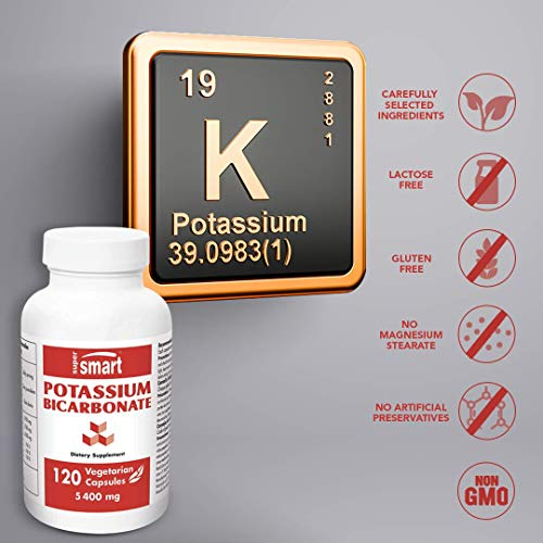 Foto 5 pulgar | Suplemento Supersmart De Bicarbonato De Potasio 5400 Mg 120 Cápsulas - Venta Internacional.