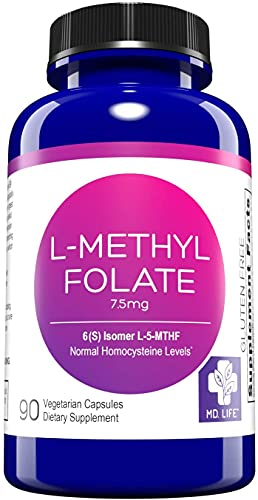 Foto 1 | Suplemento Md.life De L-metilfolato De 7,5 Mg De Concentración Profesional - Venta Internacional.