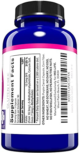 Foto 7 | Suplemento Md.life De L-metilfolato De 7,5 Mg De Concentración Profesional - Venta Internacional.