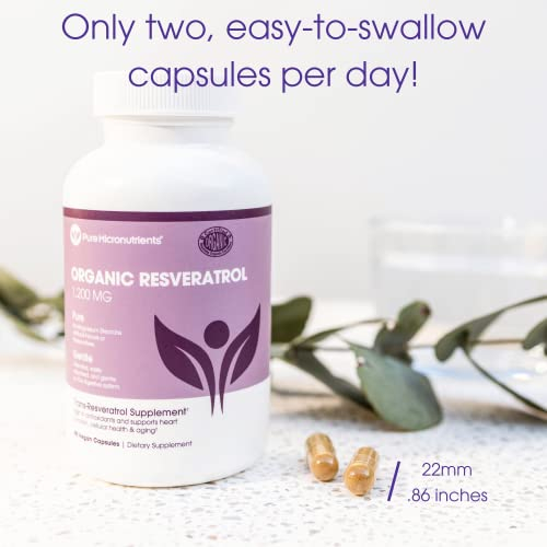 Foto 5 pulgar | Suplemento De Resveratrol Orgánico De Micronutrientes Puros 1200 Mg - Venta Internacional.