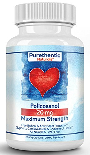Foto 2 pulgar | Suplemento De Policosanol Purethentic Naturals 20 Mg 100 Vcaps - Venta Internacional.