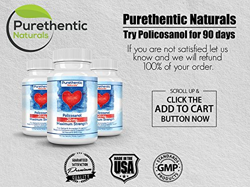 Foto 8 pulgar | Suplemento De Policosanol Purethentic Naturals 20 Mg 100 Vcaps - Venta Internacional.