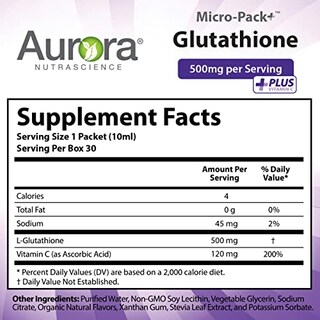 Foto 6 | Suplemento Aurora Nutrascience Micro-pack Para Glutatión Liposomal - Venta Internacional.