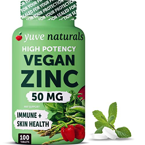 Foto 1 | Suplementos Yuve Natural Vegan Zinc 50 Mg Immune Support 100  - Venta Internacional.