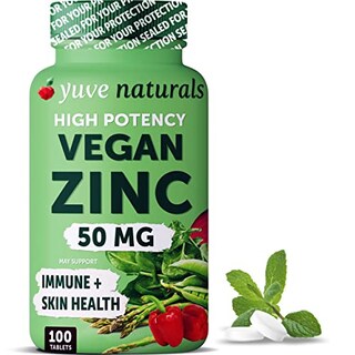 Foto 1 | Suplementos Yuve Natural Vegan Zinc 50 Mg Immune Support 100 - Venta Internacional.