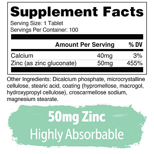 Foto 3 pulgar | Suplementos Yuve Natural Vegan Zinc 50 Mg Immune Support 100  - Venta Internacional.