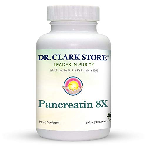 Foto 2 pulgar | Suplemento Enzimático Dr. Clark Pancreatin 8 Veces 500 Mg 100 Cápsulas - Venta Internacional.
