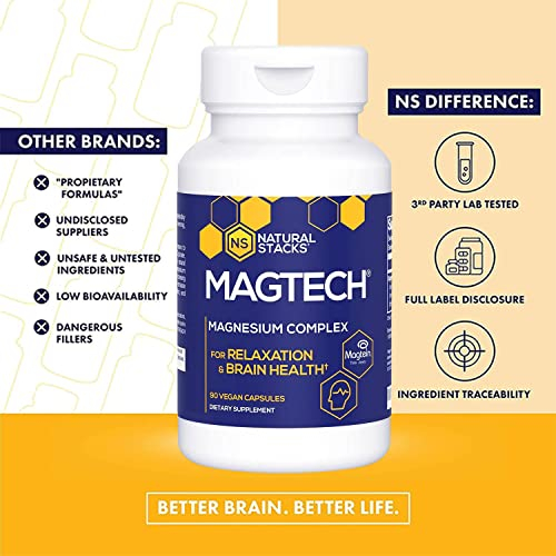 Foto 5 pulgar | Suplemento Magtech Magtech Magnesio De Natural Stacks 90 Cápsulas - Venta Internacional.