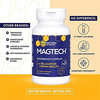 Foto 4 | Suplemento Magtech Magtech Magnesio De Natural Stacks 90 Cápsulas - Venta Internacional.