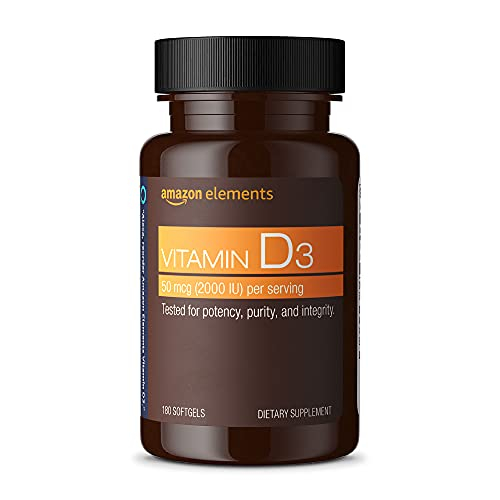 Foto 1 | Suplemento Amazon Elements De Vitamina D3 2000 Ui 180 Cápsulas Blandas - Venta Internacional.