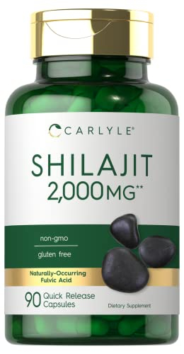 Foto 1 | Suplemento Carlyle Shilajit En Cápsulas De 2000 Mg, 90 Unidades - Venta Internacional.
