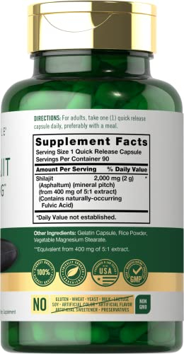 Foto 3 pulgar | Suplemento Carlyle Shilajit En Cápsulas De 2000 Mg, 90 Unidades - Venta Internacional.