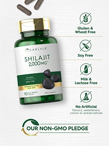 Foto 5 pulgar | Suplemento Carlyle Shilajit En Cápsulas De 2000 Mg, 90 Unidades - Venta Internacional.
