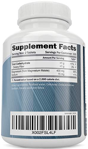 Foto 5 pulgar | Suplemento Puramente Holístico De Malato De Magnesio, 400 Mg X 270, Mesa - Venta Internacional.