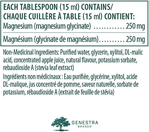 Foto 8 pulgar | Suplemento Líquido De Glicinato De Magnesio Genestra Brands, 450 Ml - Venta Internacional.