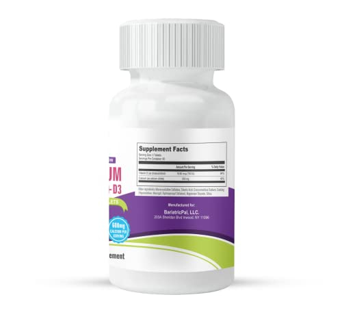 Foto 6 pulgar | Suplemento De Citrato De Calcio Bariatricpal Easy Swallow 600 Mg - Venta Internacional.