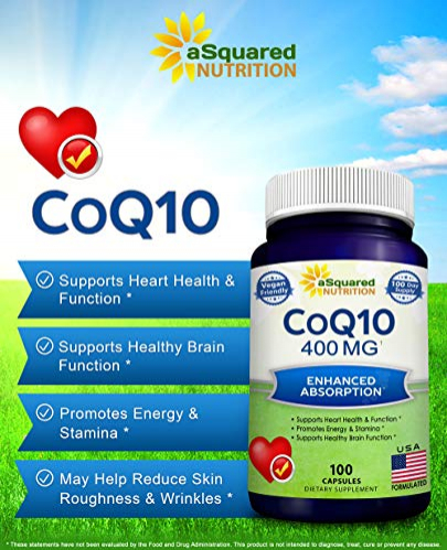 Foto 2 | Suplemento De Coenzima Q10 De Squared Nutrition, 400 Mg, Potencia Máxima - Venta Internacional.