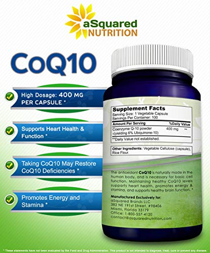 Foto 6 pulgar | Suplemento De Coenzima Q10 De Squared Nutrition, 400 Mg, Potencia Máxima - Venta Internacional.