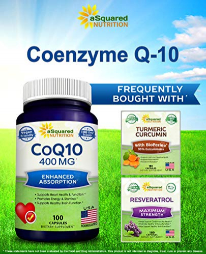 Foto 7 pulgar | Suplemento De Coenzima Q10 De Squared Nutrition, 400 Mg, Potencia Máxima - Venta Internacional.