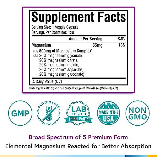 Foto 3 pulgar | Suplemento Terranics Magnesium Complex 240 Cápsulas - Venta Internacional.